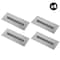 Tomahawk Power Set of 4 - 6 in. x 18 in. Silver Finish Replacement Trowel Blades Bar Mount FB46-X4 - alternate 1